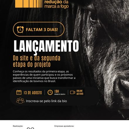 No dia 13 de agosto, às 19h, vamos dar mais um passo importante na construção do projeto R